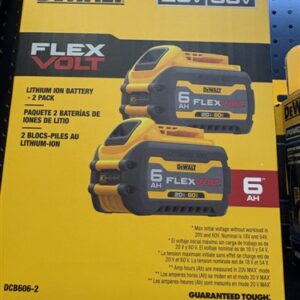 DEWALT 20/60V FXVLT 2PK BATTERY 6.0